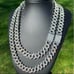 Iced Cuban Link Chain White Gold 15mm