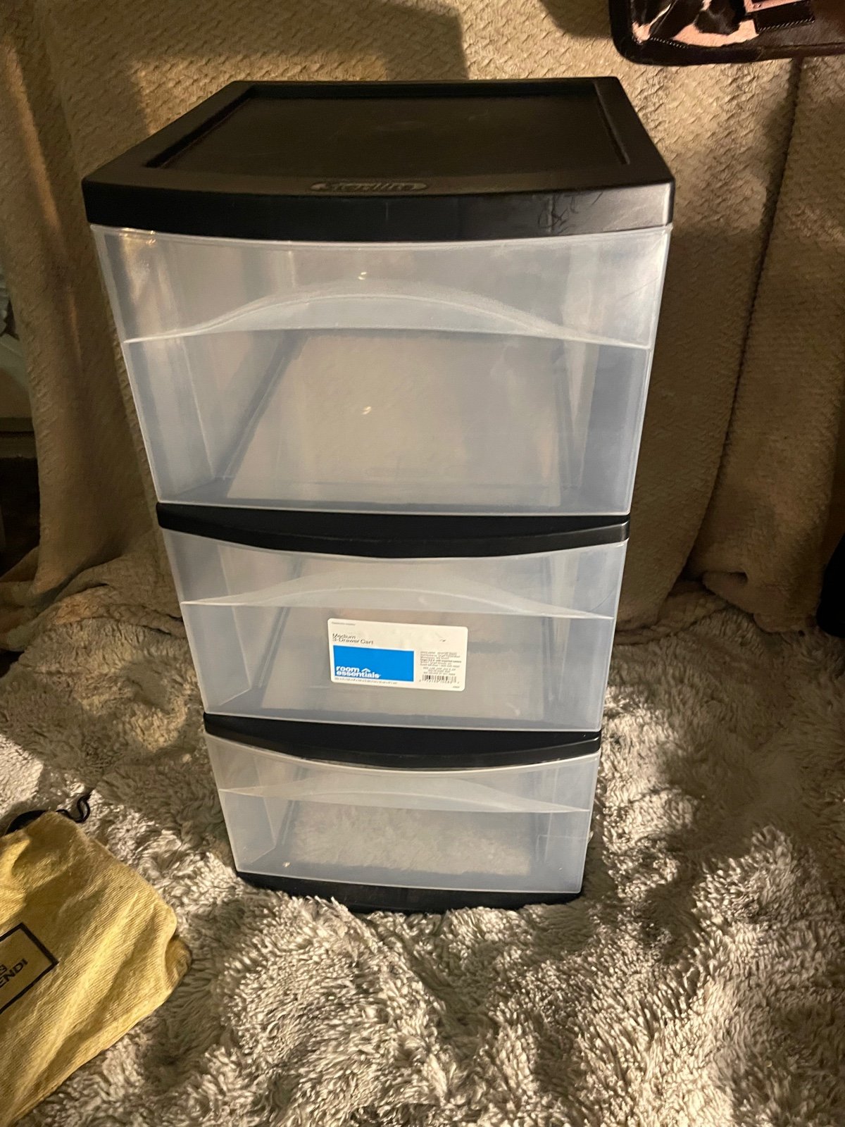 Plastic storage draws