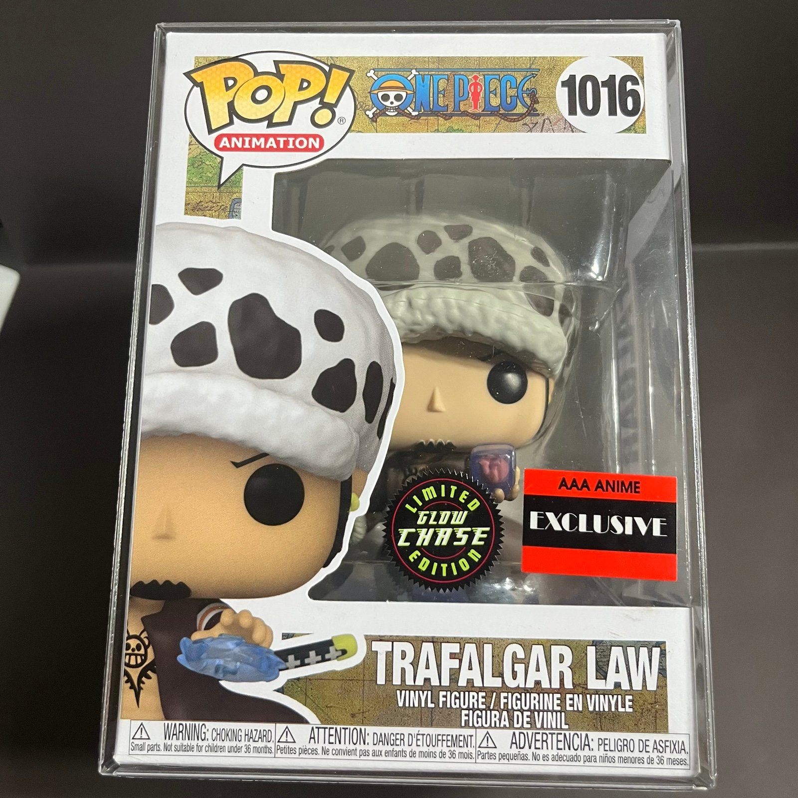 Funko Pop! One Piece Trafalgar Law (Chase) GITD AAA Anime (Exclusive) #1016