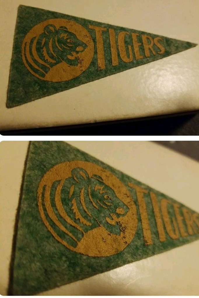 RARE MLB Detroit Tigers 1936-37 BF3 Felt Baseball Mini Pennant Cochrane Free s/h