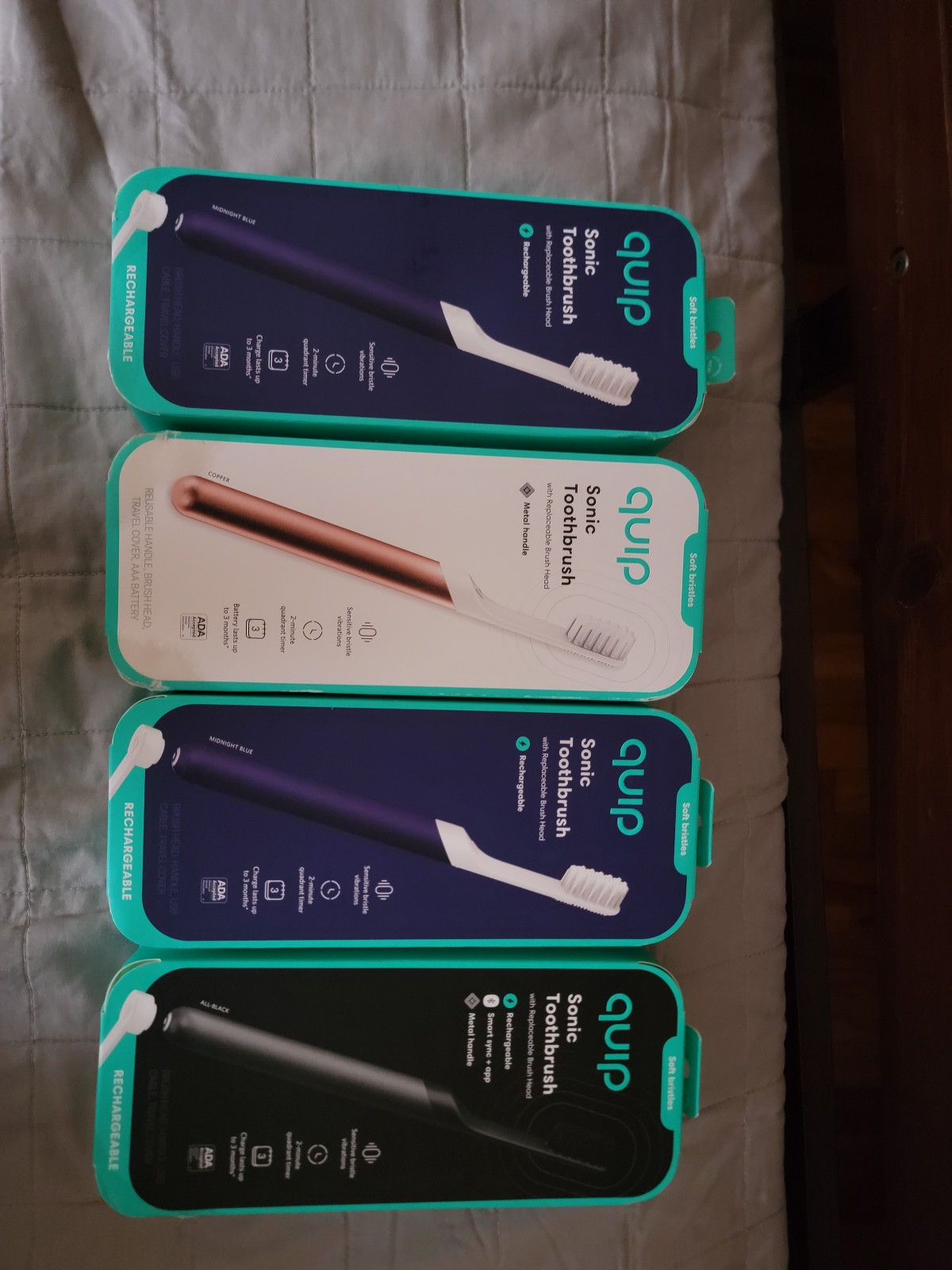 Quip Electric Toothbrush x4