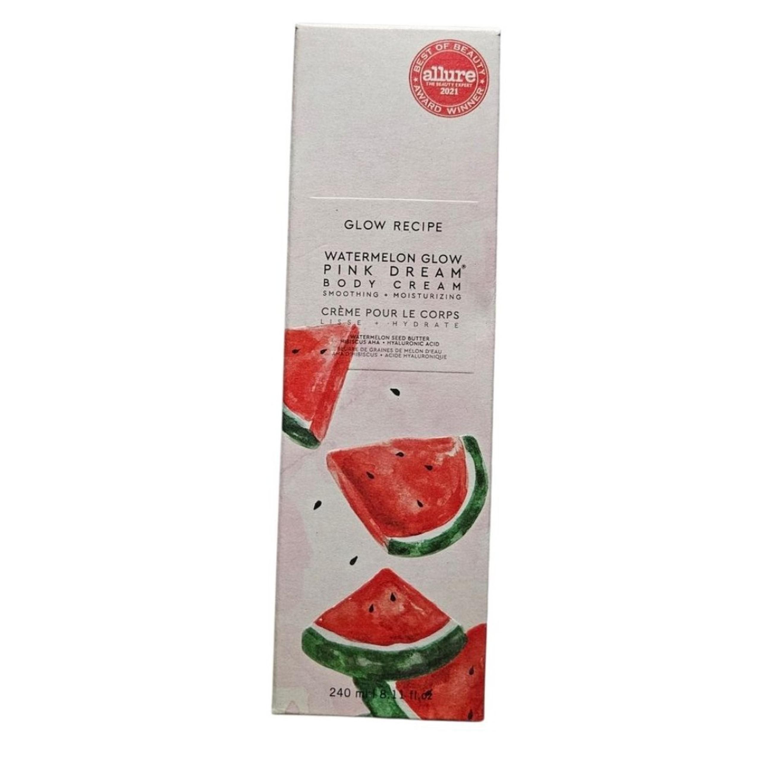 Glow Recipe Watermelon Glow Pink Dream Body Cream 240 ml /8.11 fl oz New XL Size