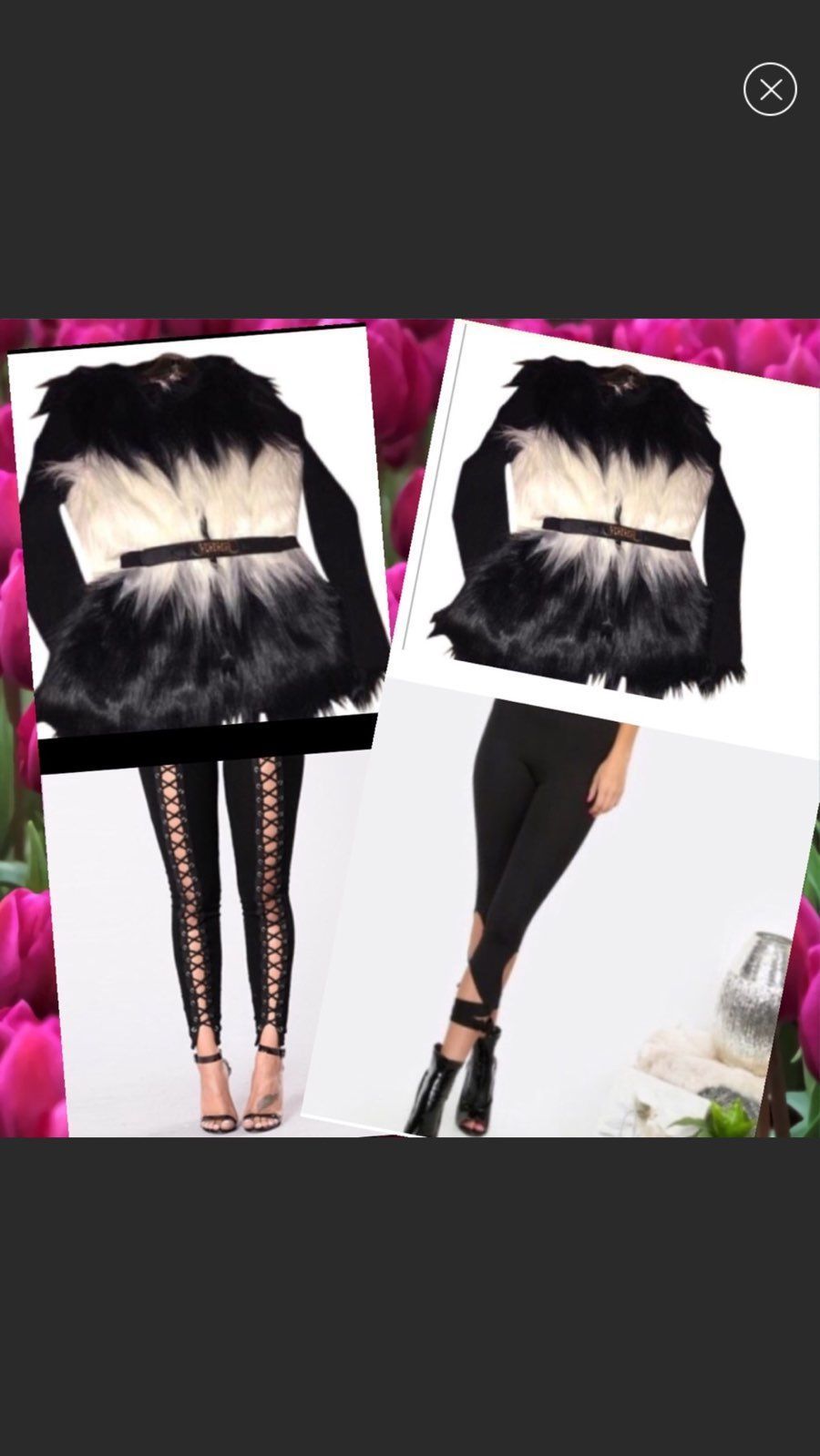 Design History Black N White Faux Fur