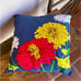 FLORAL POLKADOT DECORATIVE PILLOW Cute Kitchy Boho Cottage 17”x17” NEW w/TAG