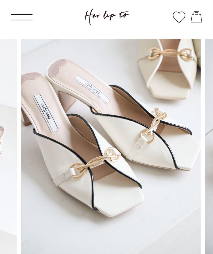 Herlipto Bit Square-Toe Mules in size 37, color vanilla.