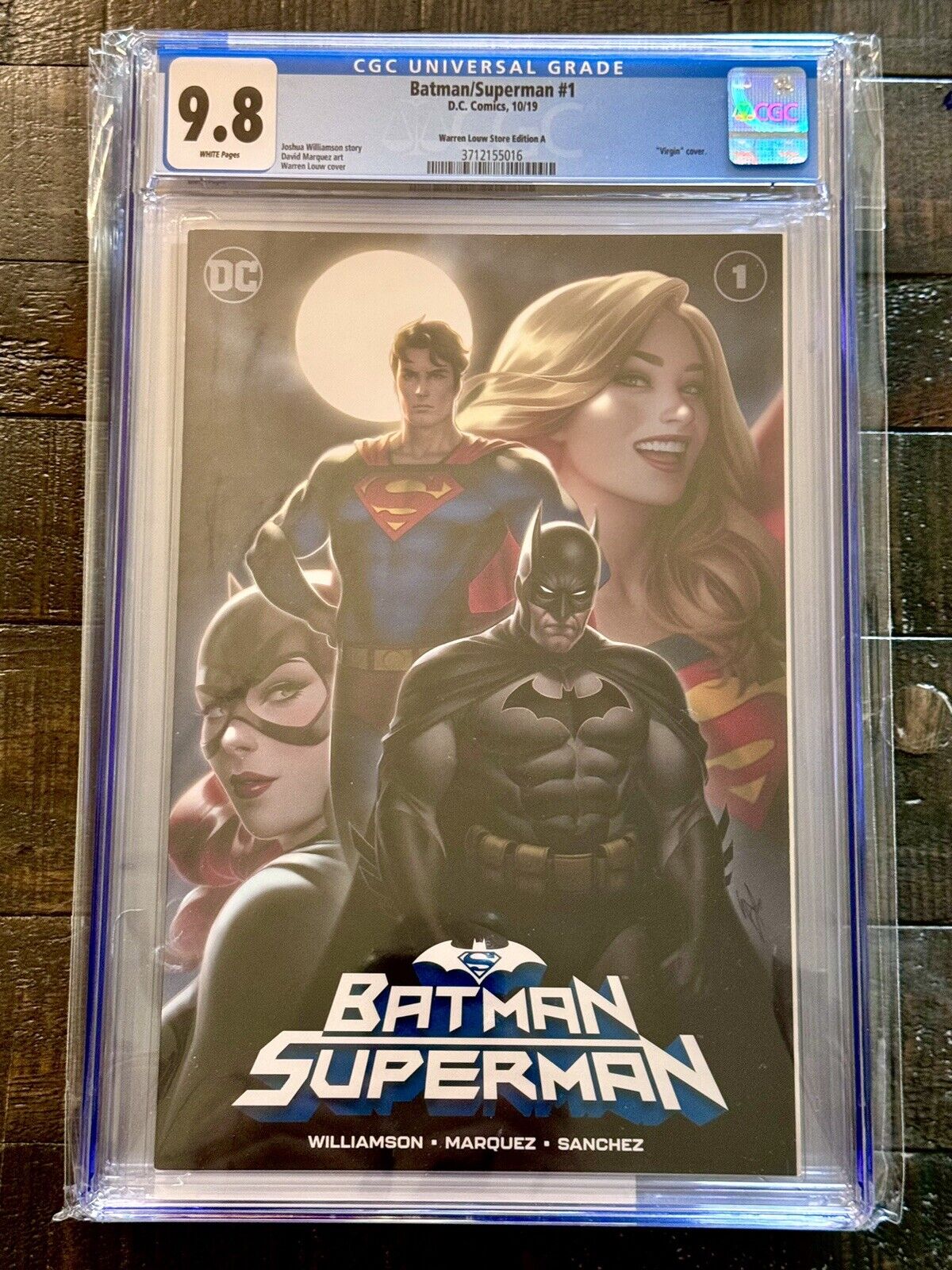 Batman Superman 1 CGC 9.8 Warren Louw