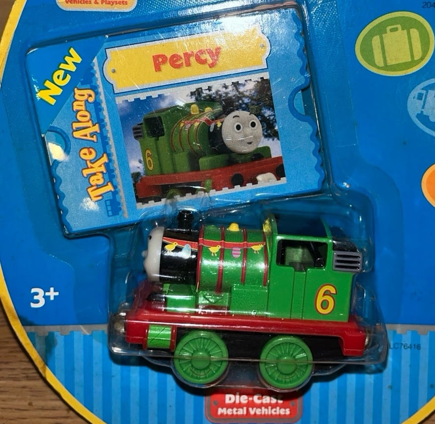 EASTER PERCY ! THOMAS FRIENDS TRAIN TAKE Along n play Diecast NEW ! VARIANT !