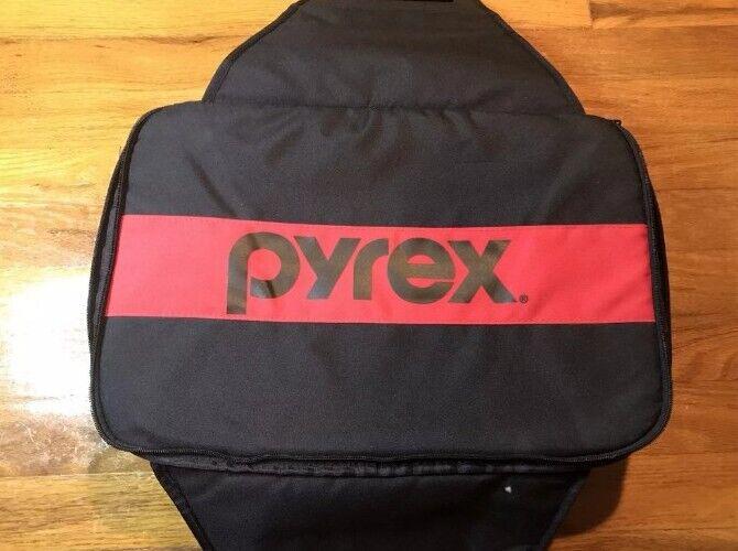 Pyrex Portable Travel Bag Insulated Carrying Case With Pyrex Casserole Clear