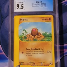 CGC 9.5 Diglet pokemon Expedition