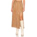 LPA - Adanna Sleeveless Top & Blair Midi Slit Skirt in Gold