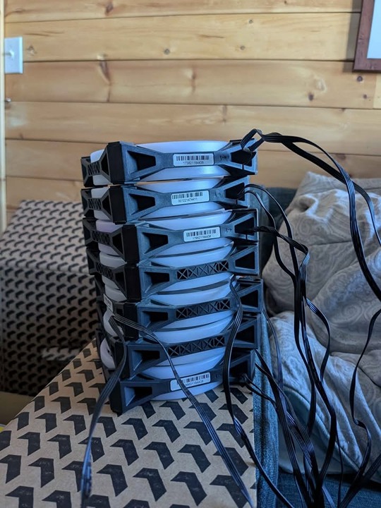 7x Corsair LL 120mm Computer Fans