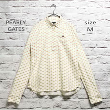 【Logo Embroidery x Print】PEARLY GATES Long Sleeve Polo Shirt BD