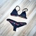 Agua Bendita Serenade Story Lisa Samara Embroidered Bikini Set Black Size XL