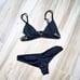 Agua Bendita Serenade Story Lisa Samara Embroidered Bikini Set Black Size XL