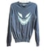 Springfield Cashmere Blend Men's M Gray Neon Skull Print Pullover Sweater