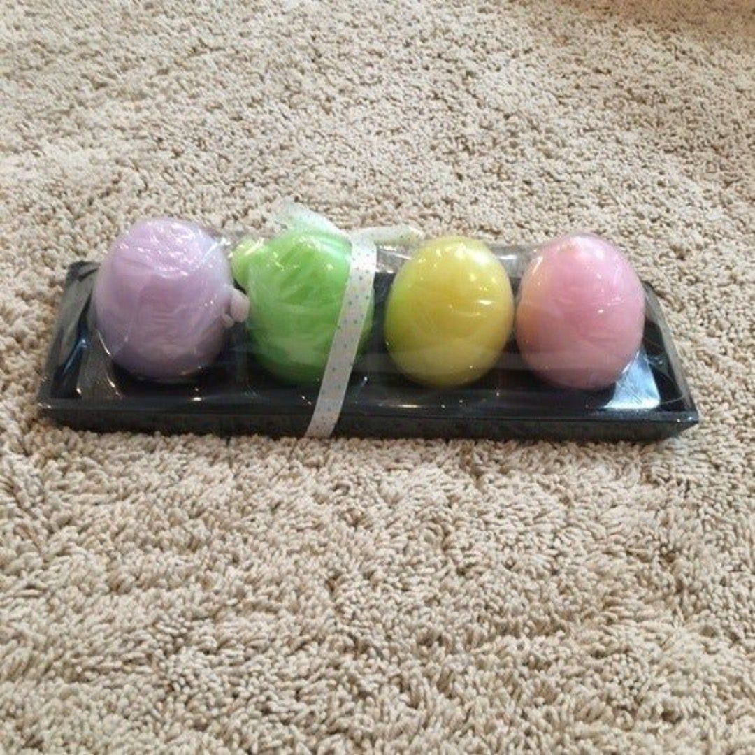 Hallmark Easter Egg Candles and wood holder
