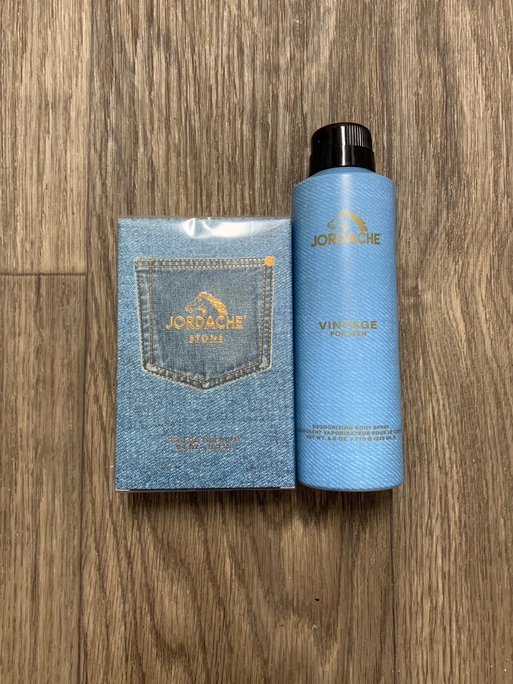 NEW Jordache Stone Eau de Toilette 3.4 oz. + Vintage for Men Body Spray QB10233 NEW Jordache Stone Eau de Toilette 3.4 oz. + Vintage for Men Body Spray QB10233