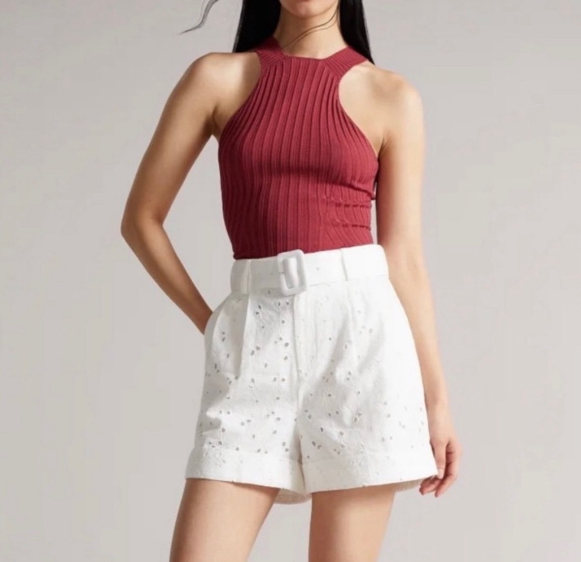 Ted baker eyelet shorts