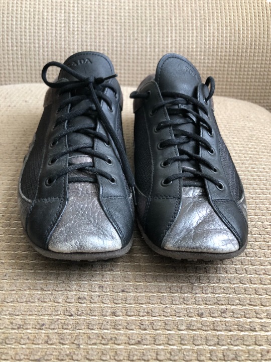 PRADA Men's Aviator Shoe Leather Fabric