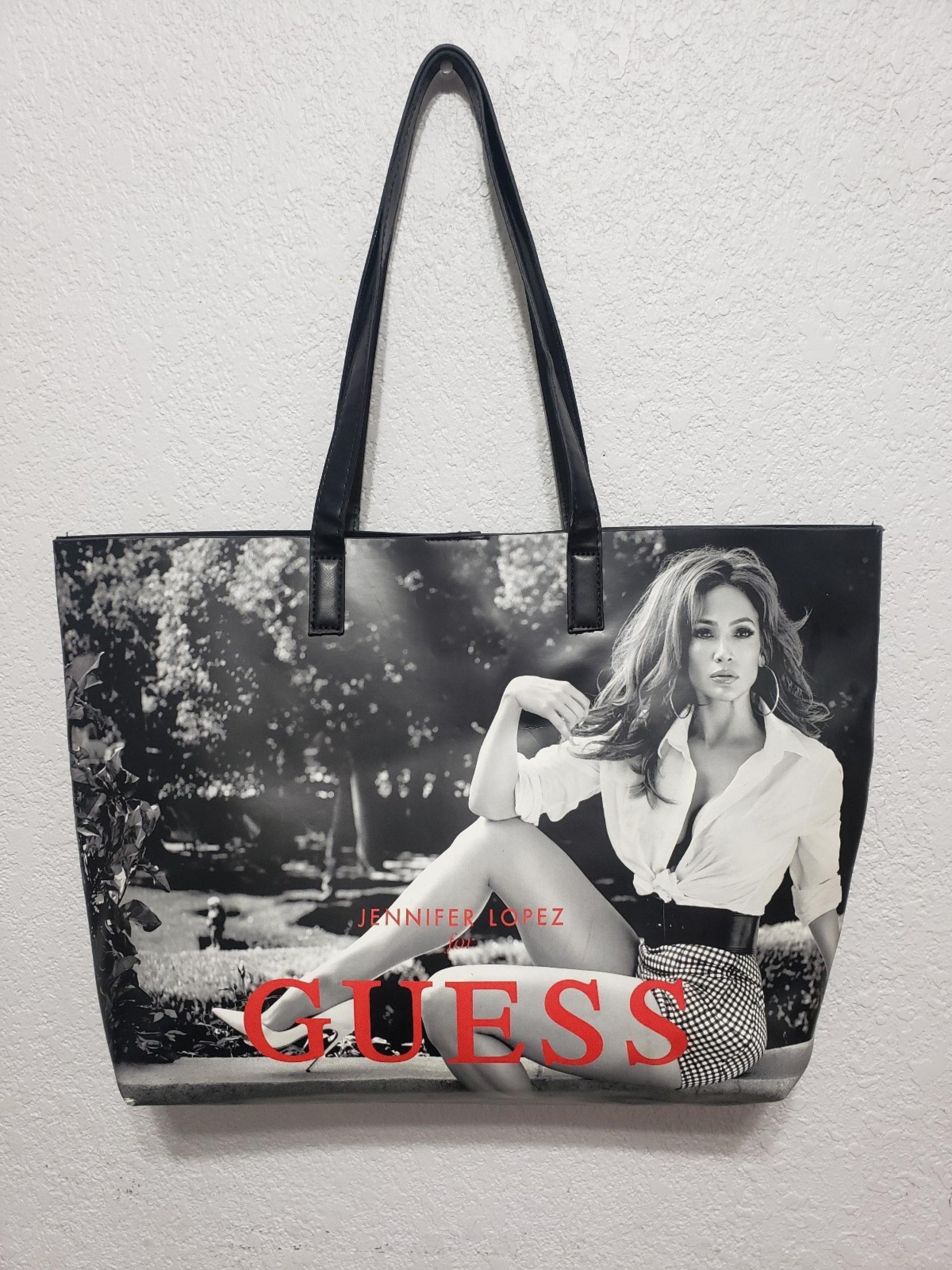 Guess Jenn Lopez black tote bag RARE!