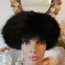 Genuine Fox Fur Hat Size Medium