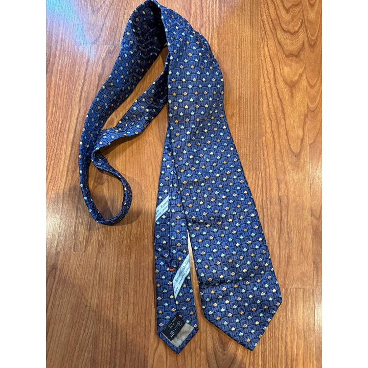 Italy Ermenegildo Zegna disegno esclusivo Beautiful Black Geometric Tie