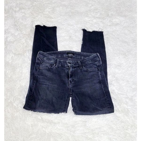 MOTHER Looker Ankle Fray Blackbird Women's Jeans