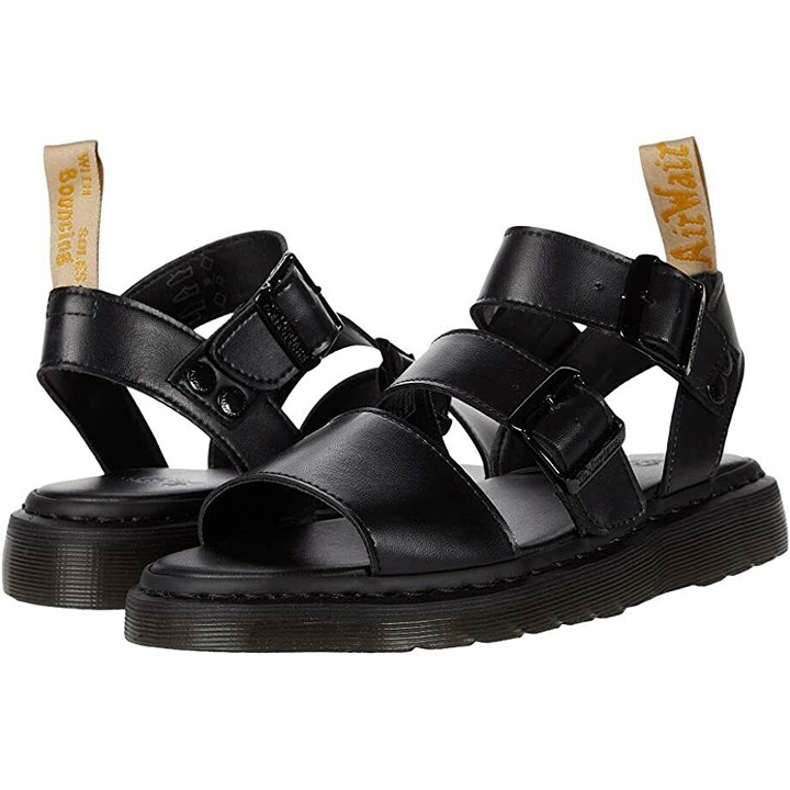 Dr. Martens Gryphon Airwair Vegan Leather Black Sandals Men's US Size 13 NWOB