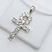 14K Gold Plated Cubic Zircon Pendant, INUS1BR006