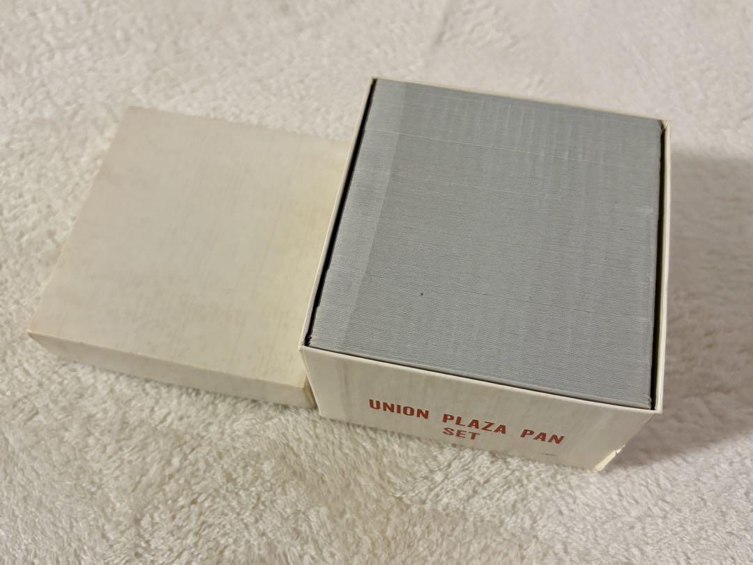 Brand new, unused Union Plaza Pan Set from the Friars Club.