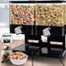 Black Dry Food Storage Dispenser, 2 Grids
