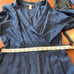 Victorias Secret Blue Black Jumpsuit Long Sleeve Satin Tie Waist Lounge Zebra S
