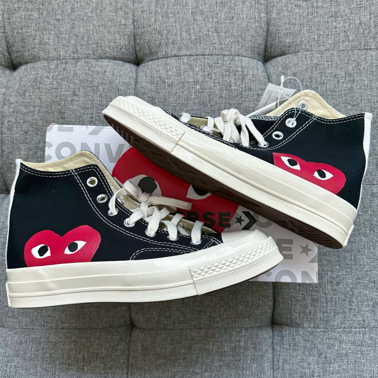 New converse cdg comme des garçons play HI shoes