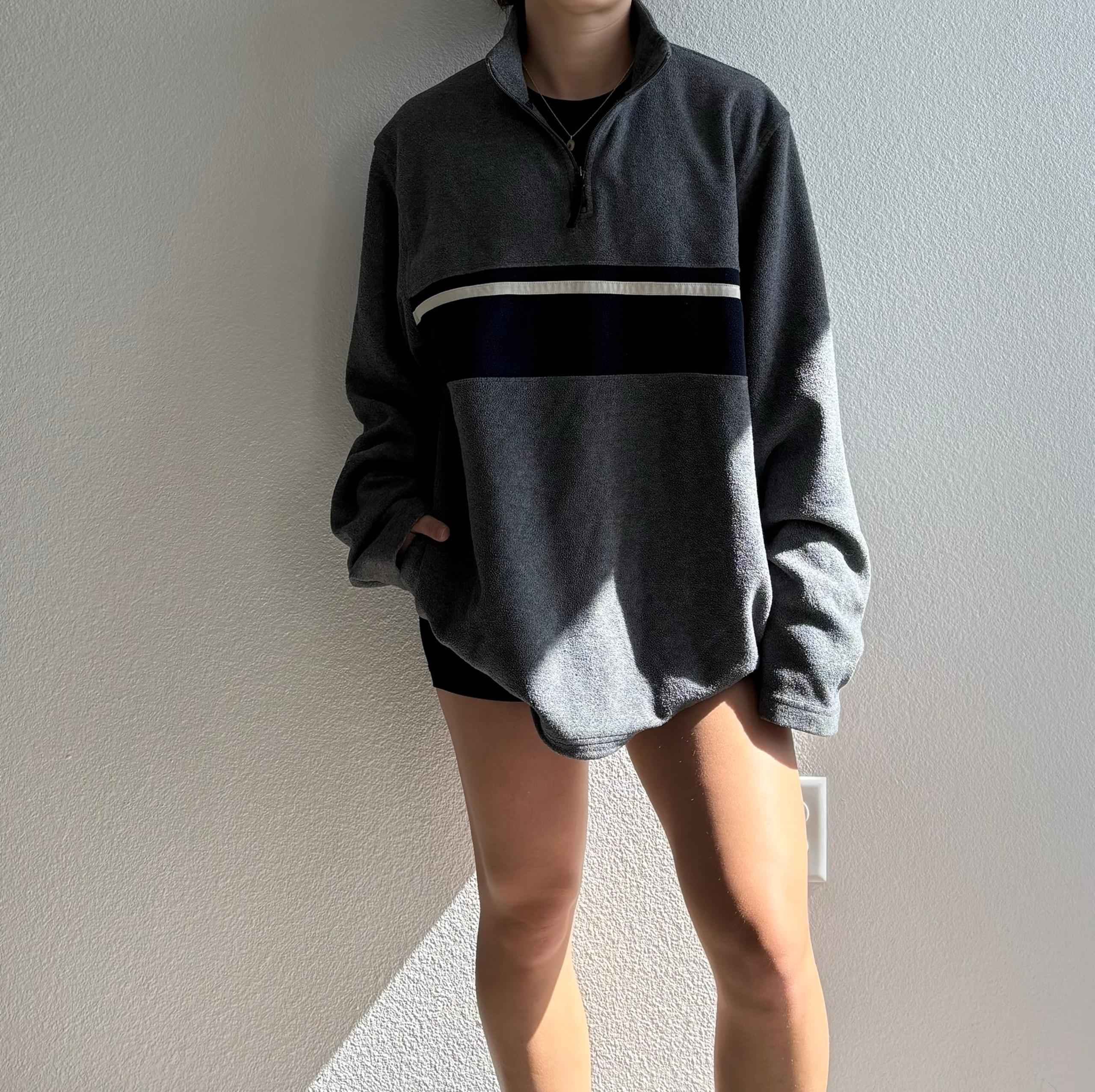 Vintage Old Navy Striped Fleece Sweater