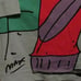 NWT Vintage NeoMax by Peter Max “Monk with Falling Leaves Henley” Sz. Med.