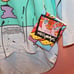 NWT Vintage NeoMax by Peter Max “Monk with Falling Leaves Henley” Sz. Med.