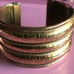 Vintage 1960’s Engraved Wide Brass Cuff Bracelet