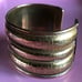 Vintage 1960’s Engraved Wide Brass Cuff Bracelet