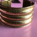 Vintage 1960’s Engraved Wide Brass Cuff Bracelet
