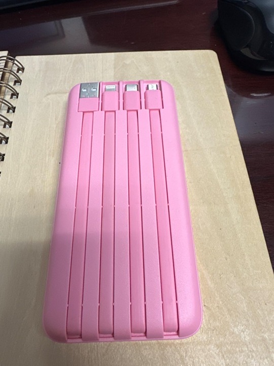 Portable Charger with Built in Cables, Portable Charger with Cords Wires Slim 10
