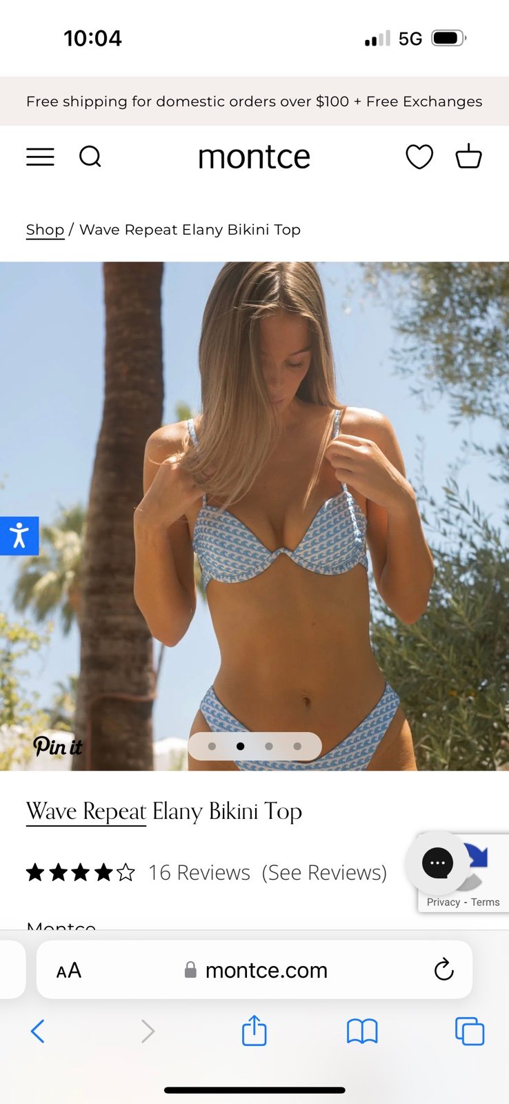 Current season Montce swim top