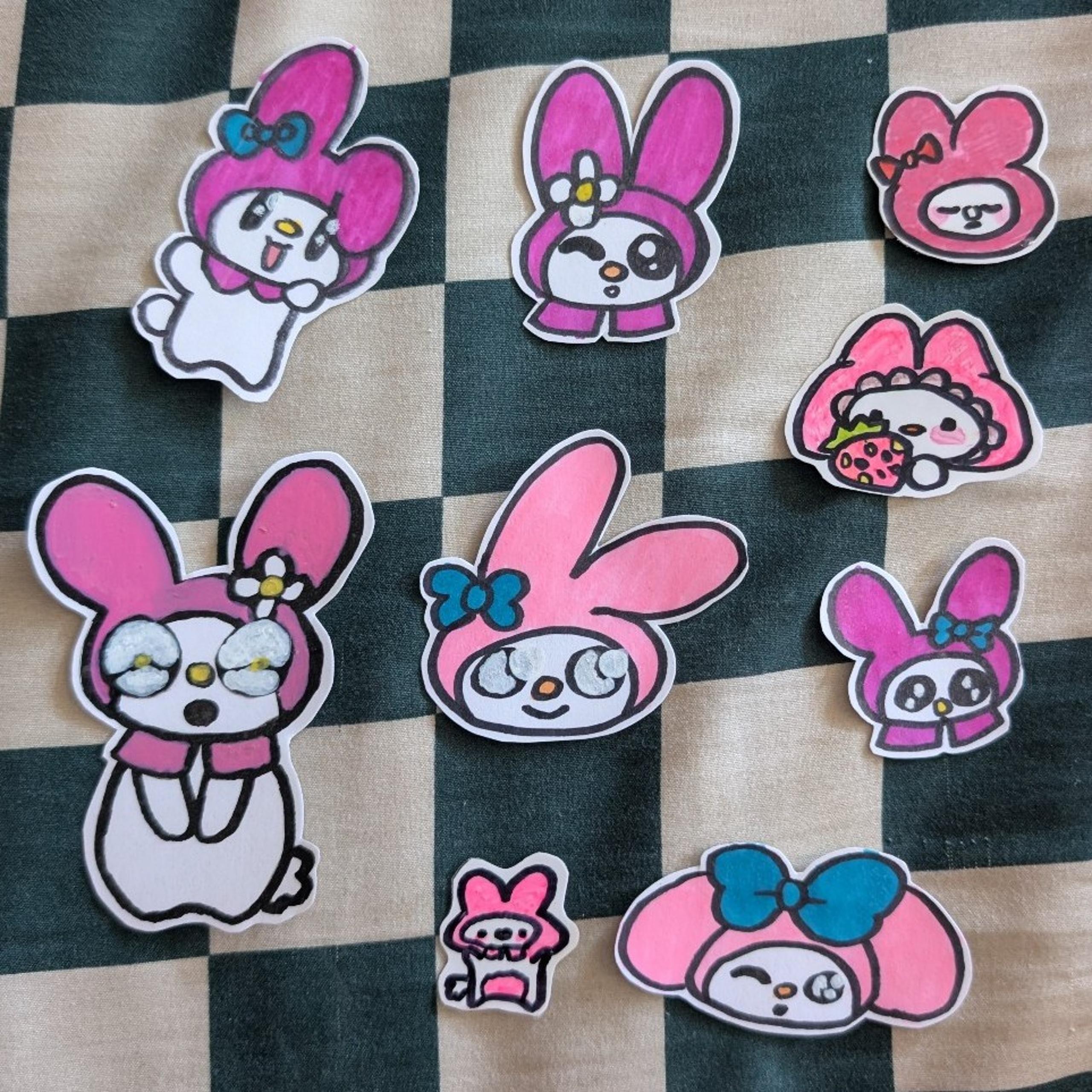 Surprise Sanrio My Melody Vinyl Sticker Pack (5+ Stickers) - Water Resistant!