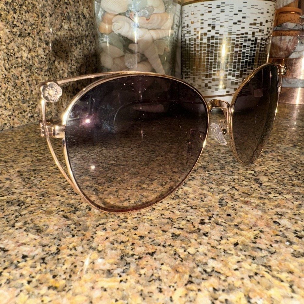 Coach Eyeglasses Frames HC 7096B Rose Gold Cat Eye Full Wire Rim 58-16-140