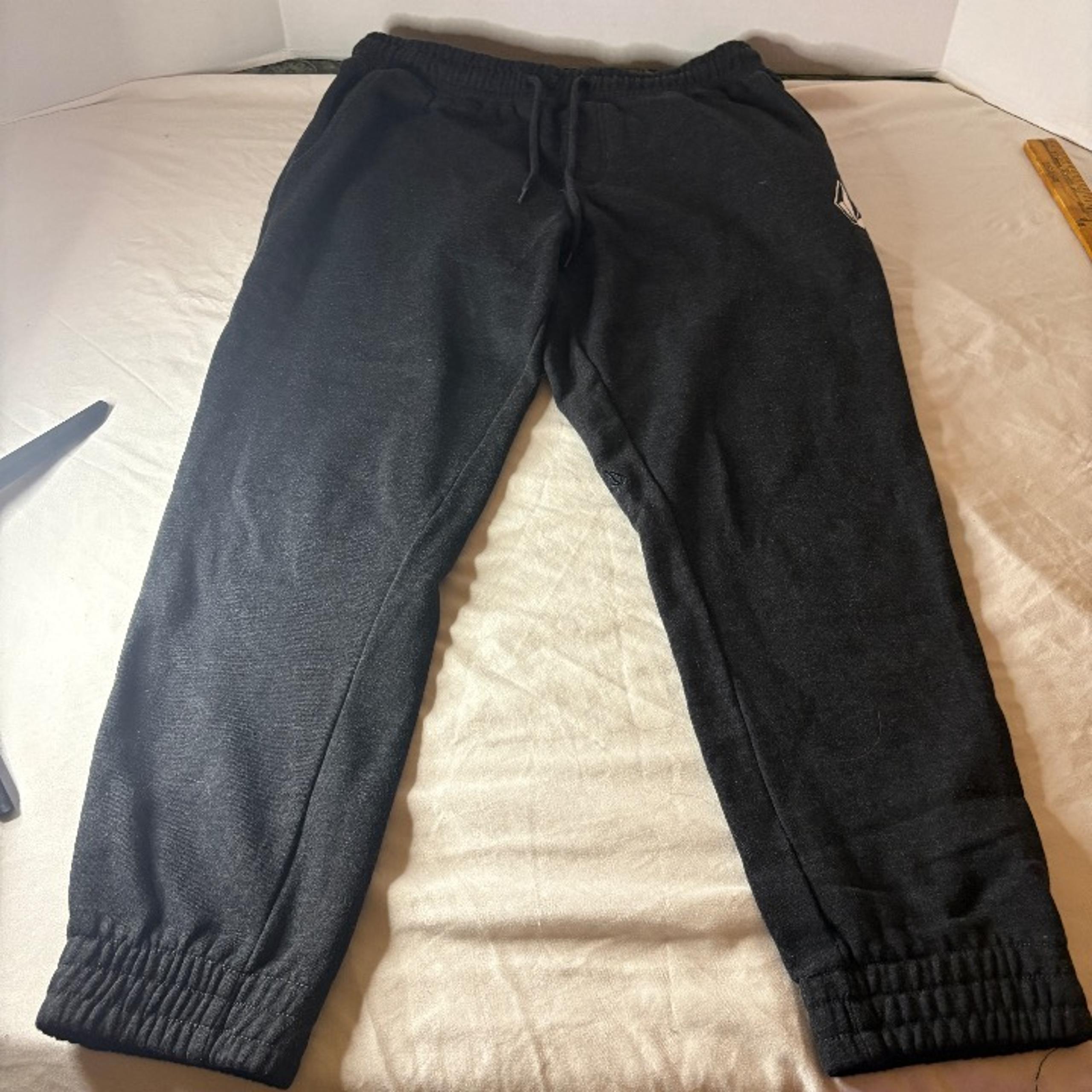 Mens VOLCOM Black/Gray S Joggers/Sweatpants Elastic Waist And Drawstring