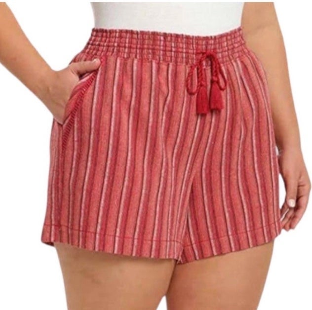 Briggs Linen Blend Pull on Shorts Size S