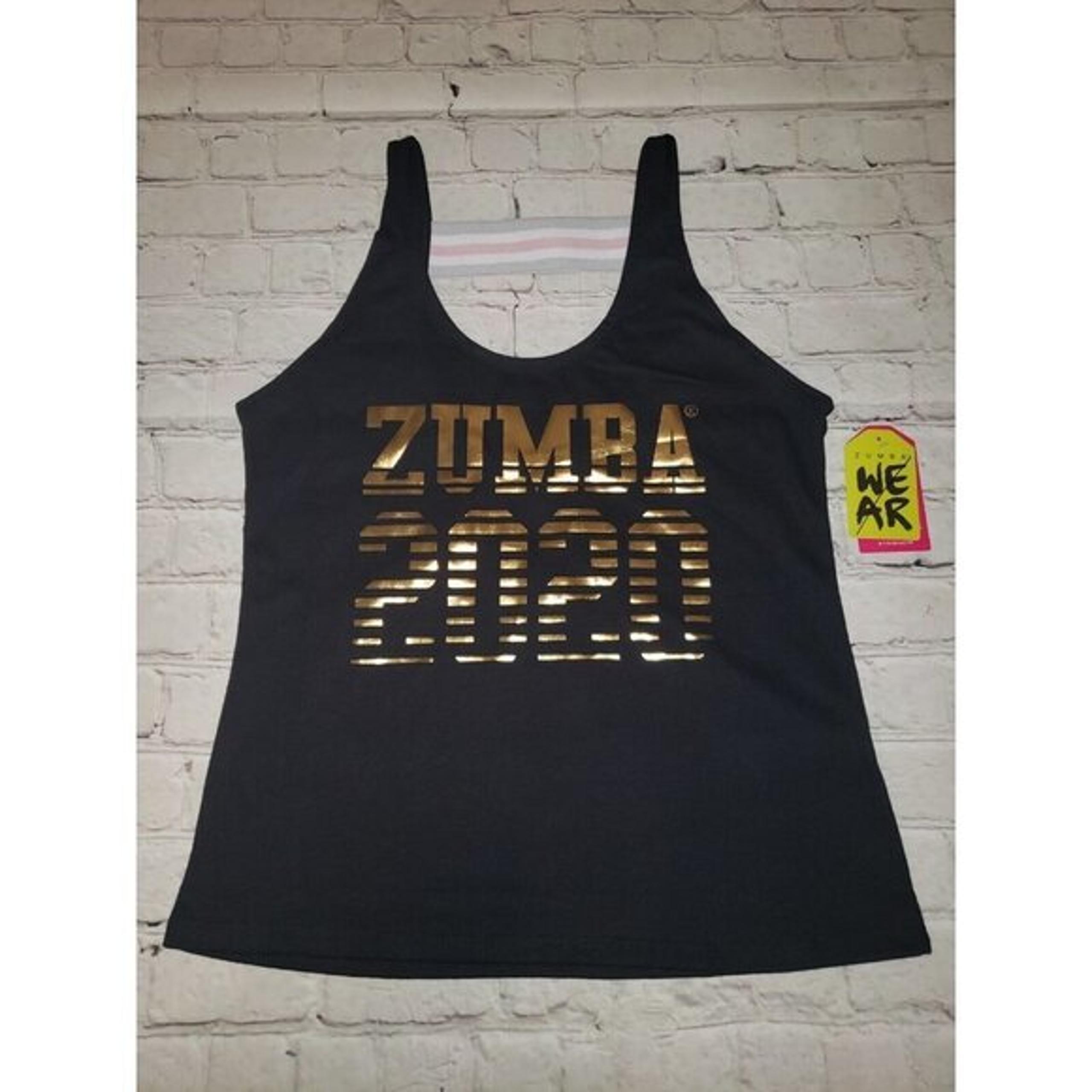 Nwt ZUMBA Women's Workout Athletic Tank Top Black Zumba 2020 Size XS