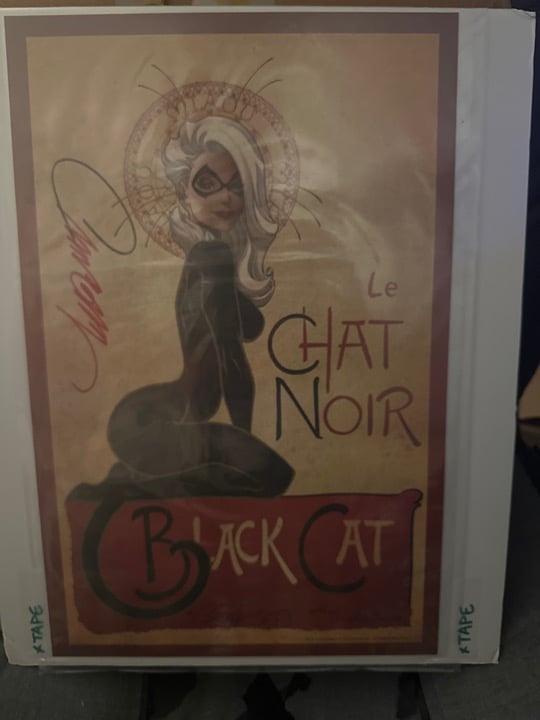 Black Cat Le Chat Noir RARE J Scott Campbell Art