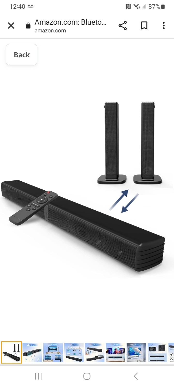 Geoyeao BT103 Sound Bar