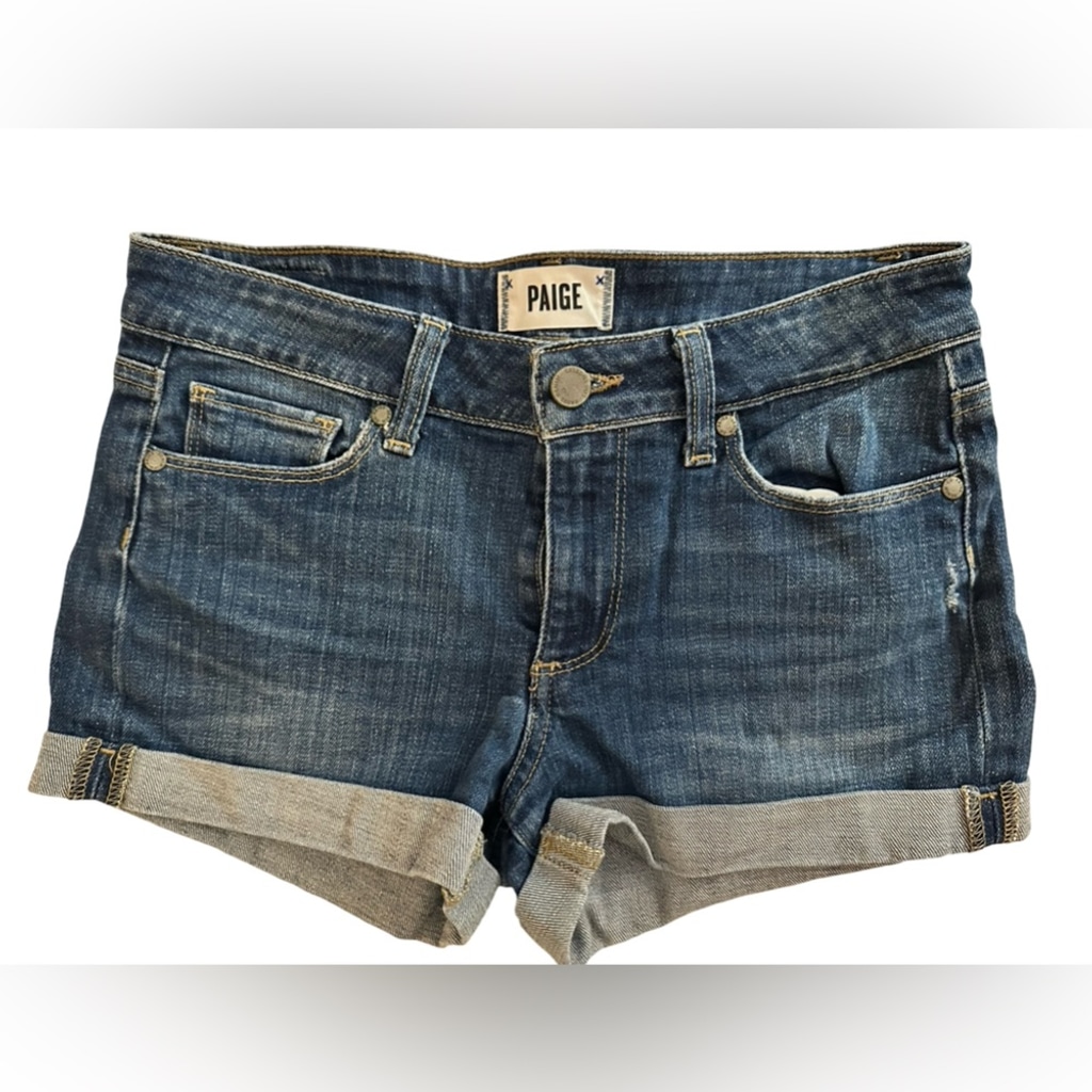 PAIGE Jimmy Jimmy Short Denim Jean Short Women's Size 25.
