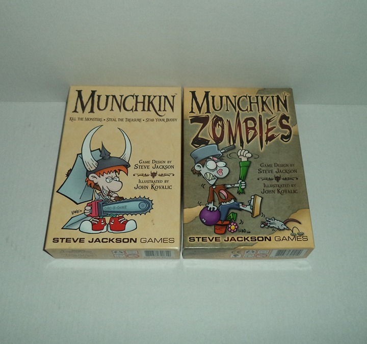 Munchkin & Munchkin Zombies Steve Jackson Card Game - Both Complete w/ All Cards